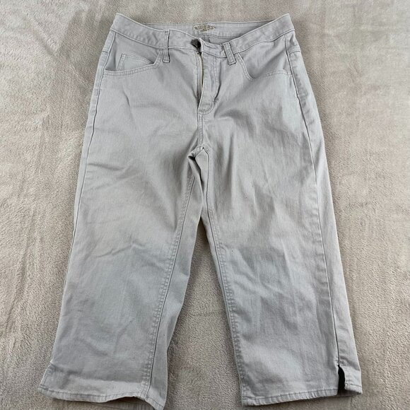 Lee Riders Womens Capri Jeans 30x18 Measured Light Gray Straight Leg - Picture 7 of 10